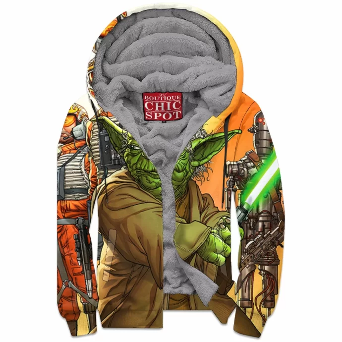 Yoda Zip Fleece Hoodie