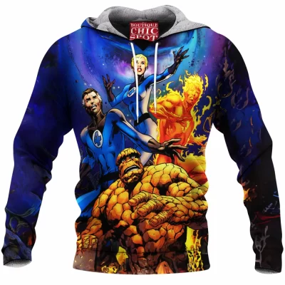 Comic Fleece-Hoodie, Fantastic Four Fleece-Hoodie
