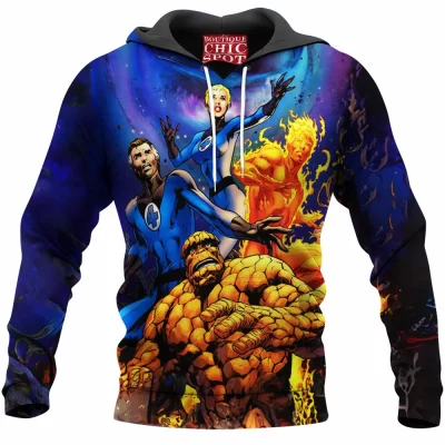 Comic Hoodie, Fantastic Four Hoodie