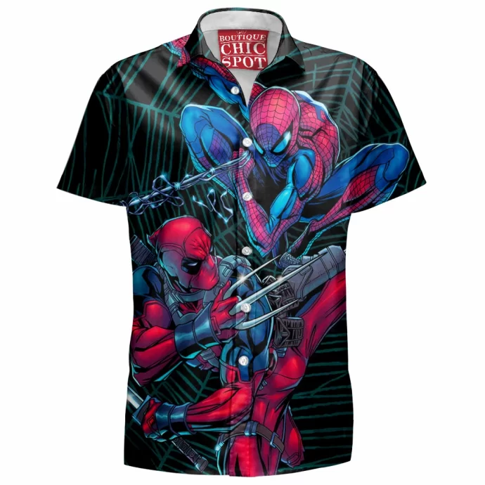 Spider-man vs Deadpool Hawaiian Shirt