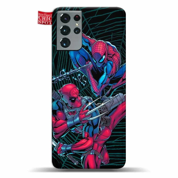 Spider-man vs Deadpool Phone Case Samsung