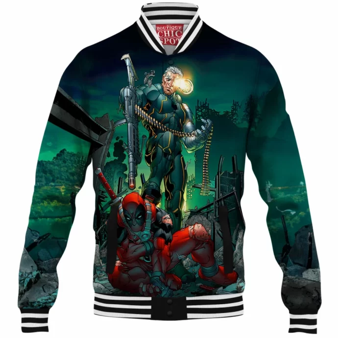 Cable vs Deadpool Baseball Jacket