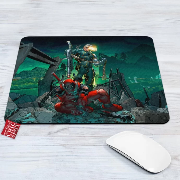 Cable vs Deadpool Mouse Pad