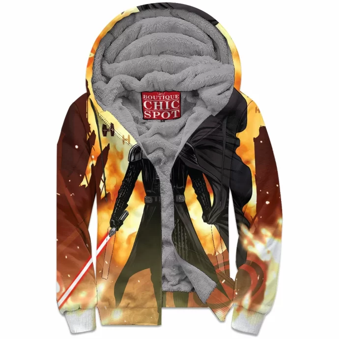 Darth Vader Zip Fleece Hoodie