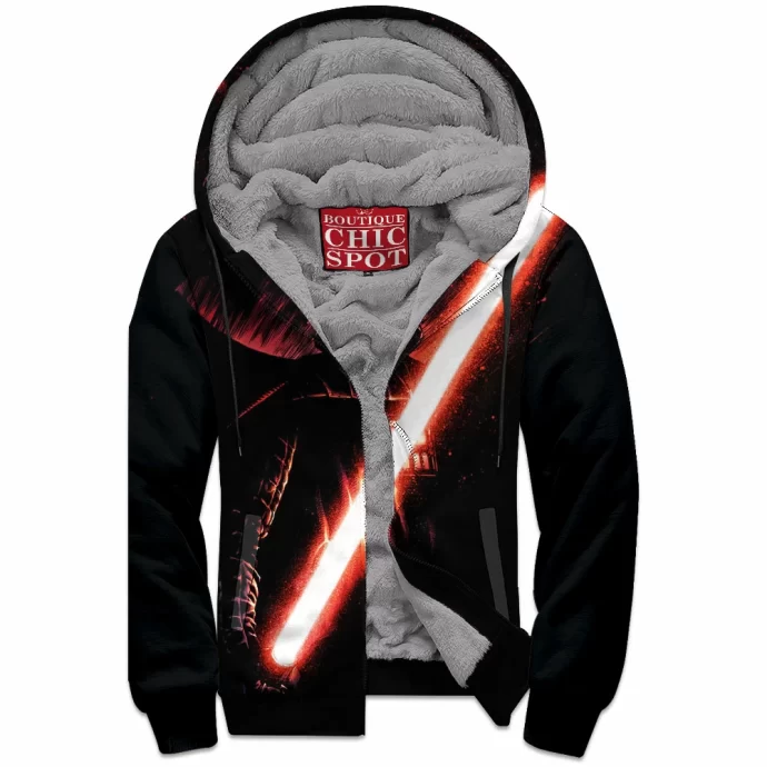 Darth Vader Zip Fleece Hoodie