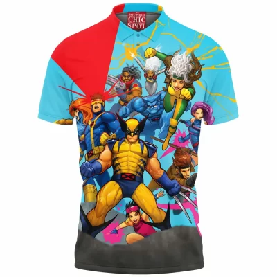 Comic Polo Shirt, X-men Polo Shirt