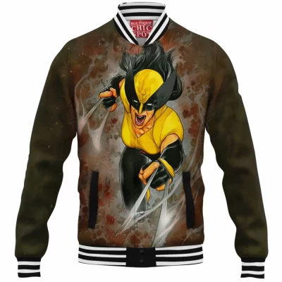 Comic Baseball-Jacket, X-23 Baseball-Jacket, X-men Baseball-Jacket