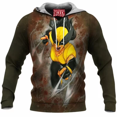 Comic Fleece-Hoodie, X-23 Fleece-Hoodie, X-men Fleece-Hoodie