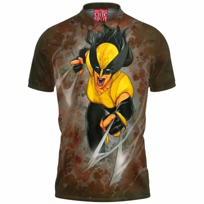 Comic Polo Shirt, X-23 Polo Shirt, X-men Polo Shirt