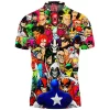 Captain America Polo Shirt, Captain America Villains Polo Shirt, Comic Polo Shirt