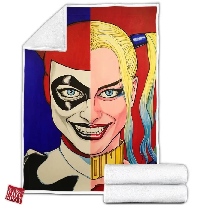 Harley Quinn Fleece Blanket