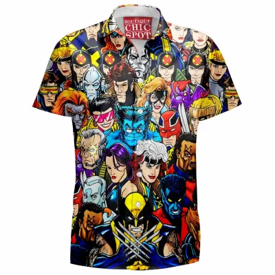 Comic Hawaiian-Shirt, Wolverine Hawaiian-Shirt, Wolverine Villains Hawaiian-Shirt, X-men Hawaiian-Shirt