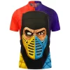 Game Polo Shirt, Mortal Kombat Polo Shirt, Scorpion Polo Shirt, Sub-Zero Polo Shirt