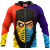 Game Zip-Hoodie, Mortal Kombat Zip-Hoodie, Scorpion Zip-Hoodie, Sub-Zero Zip-Hoodie