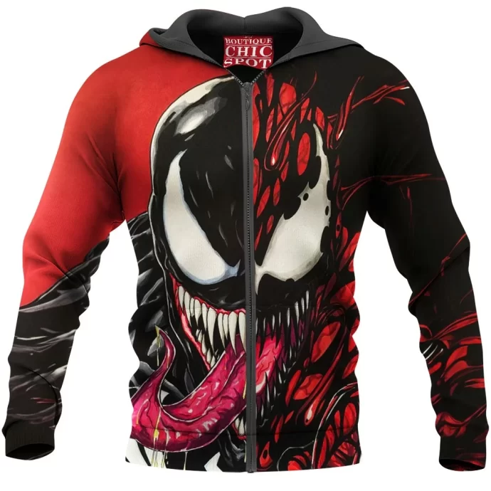 Venom Carnage Zip Hoodie