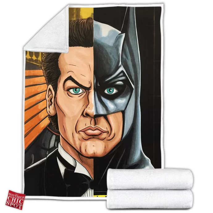 Bruce Wayne Batman Fleece Blanket