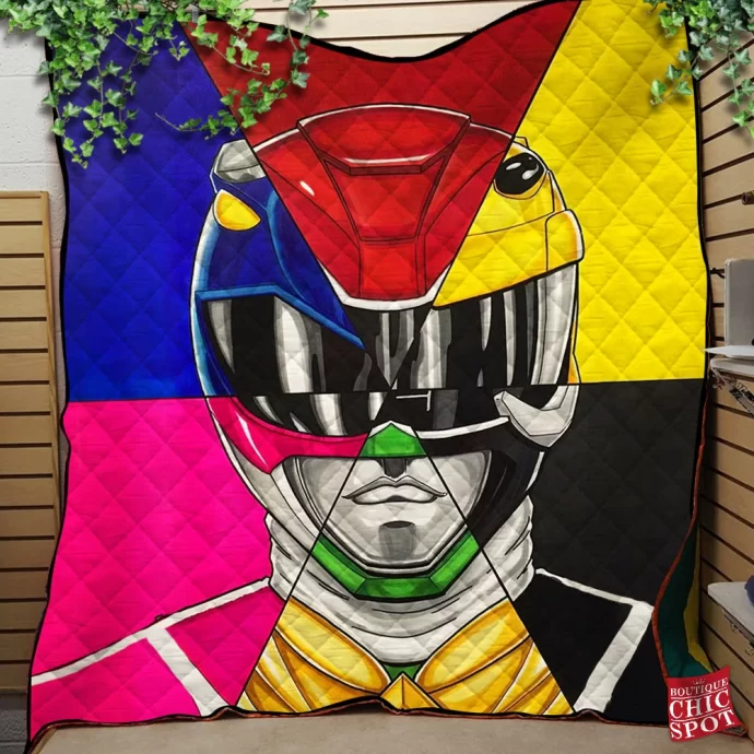 Power Rangers Quilt Blanket