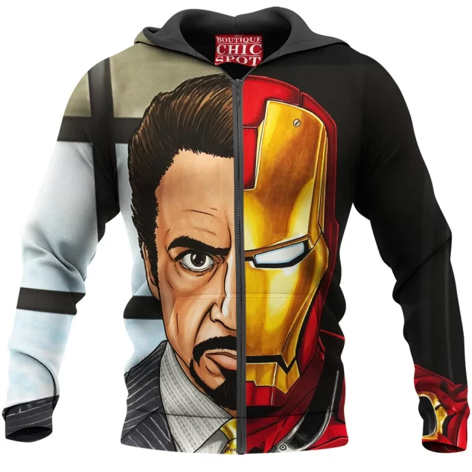 Tony Stark - Iron Man Zip Hoodie