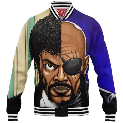 Comic Baseball-Jacket, Nick Fury Baseball-Jacket, Samuel Jackson Baseball-Jacket