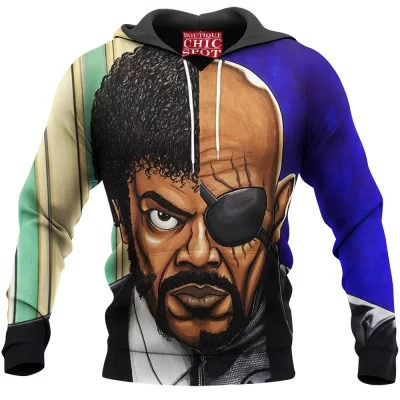 Comic Hoodie, Nick Fury Hoodie, Samuel Jackson Hoodie