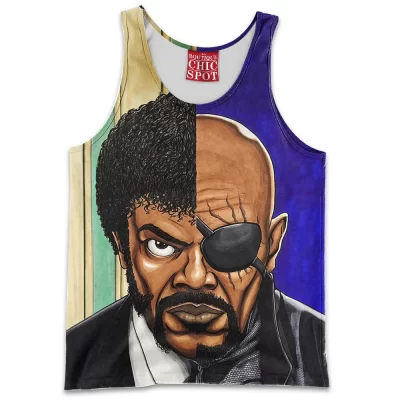 Comic Tank-Top, Nick Fury Tank-Top, Samuel Jackson Tank-Top