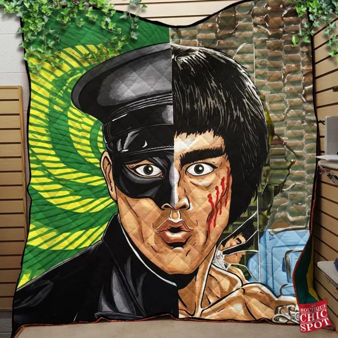 Bruce Lee Quilt Blanket