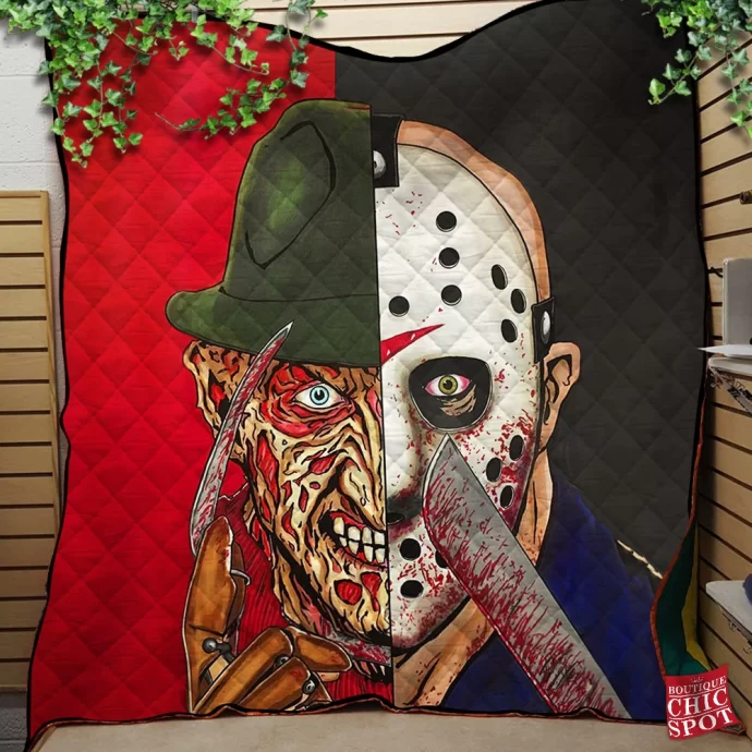 Freddy Jason Quilt Blanket