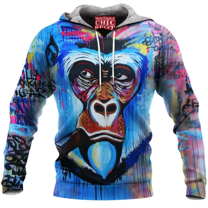 King Kong Smoking Fleece Hoodie