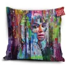 Colorful Woman Pillow Cover