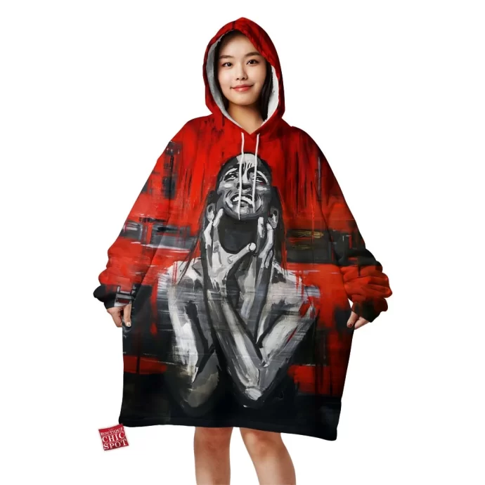 Abstract Pain Blanket Hoodie