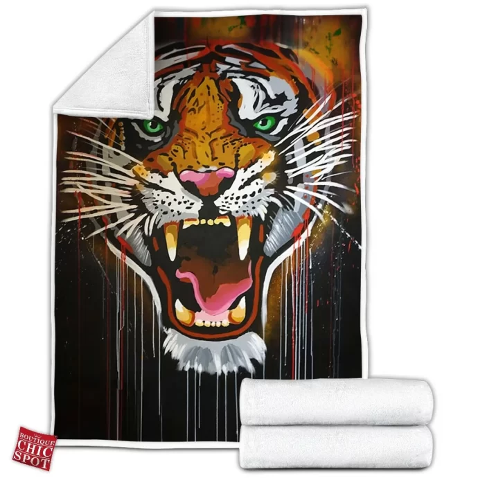 Tiger Fleece Blanket