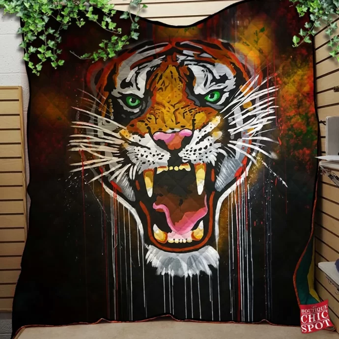 Tiger Quilt Blanket