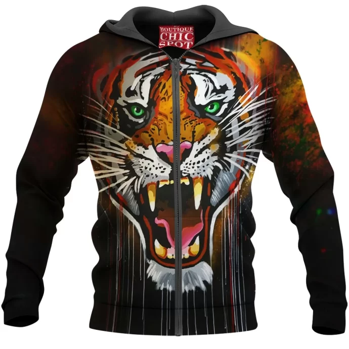 Tiger Zip Hoodie