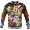 Flower Fleece-Hoodie