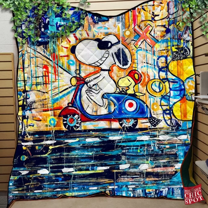 Snoopy Woodstock Quilt Blanket