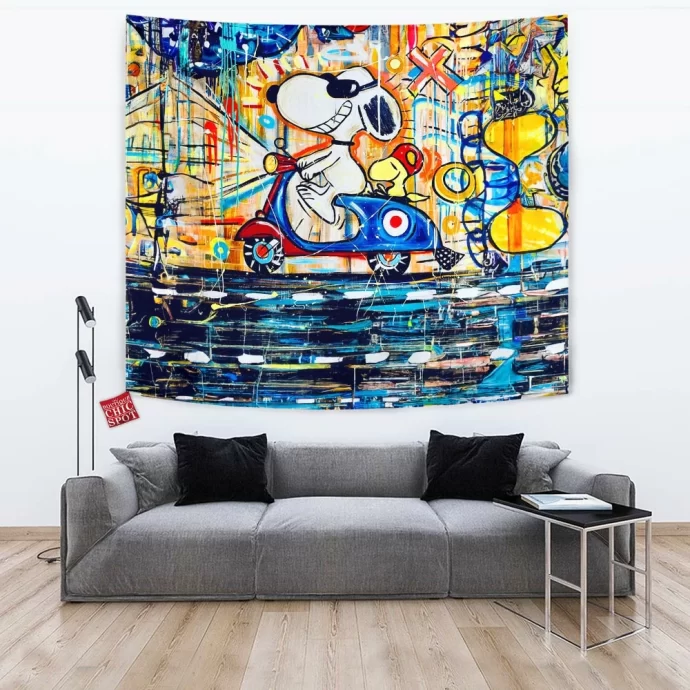 Snoopy Woodstock Tapestry