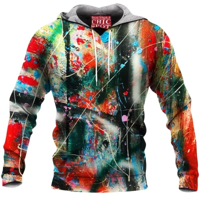 Abstract Fleece-Hoodie