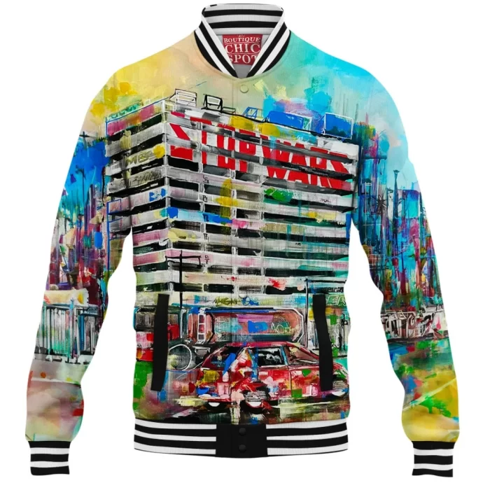 Stop Wars Baseball Jacket