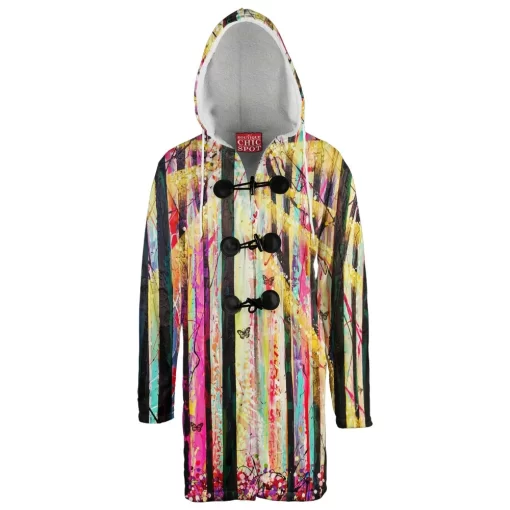 Forest Colorful Hooded Cloak Coat