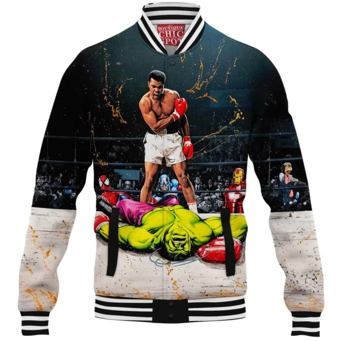 Muhammad Ali Hulk Baseball Jacket