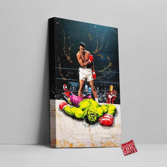 Muhammad Ali Hulk Canvas Wall Art