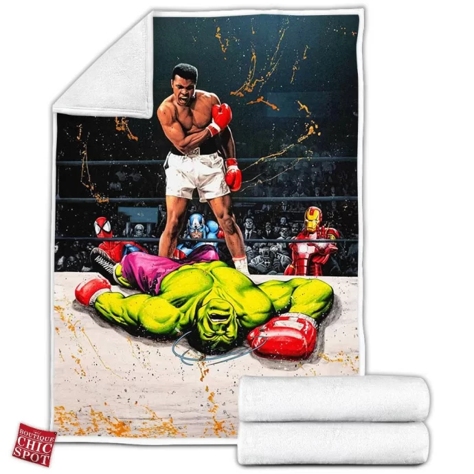 Muhammad Ali Hulk Fleece Blanket