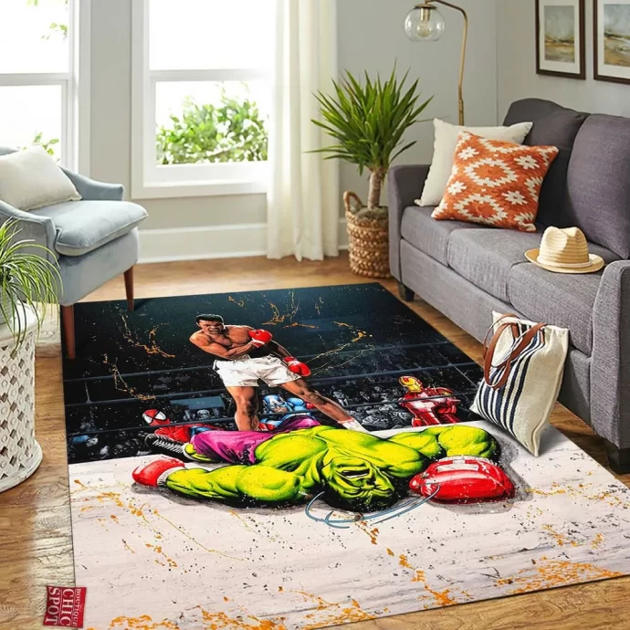 Muhammad Ali Hulk Rectangle Rug