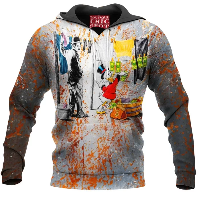 Charlie Chaplin McDuck Scrooge Hoodie