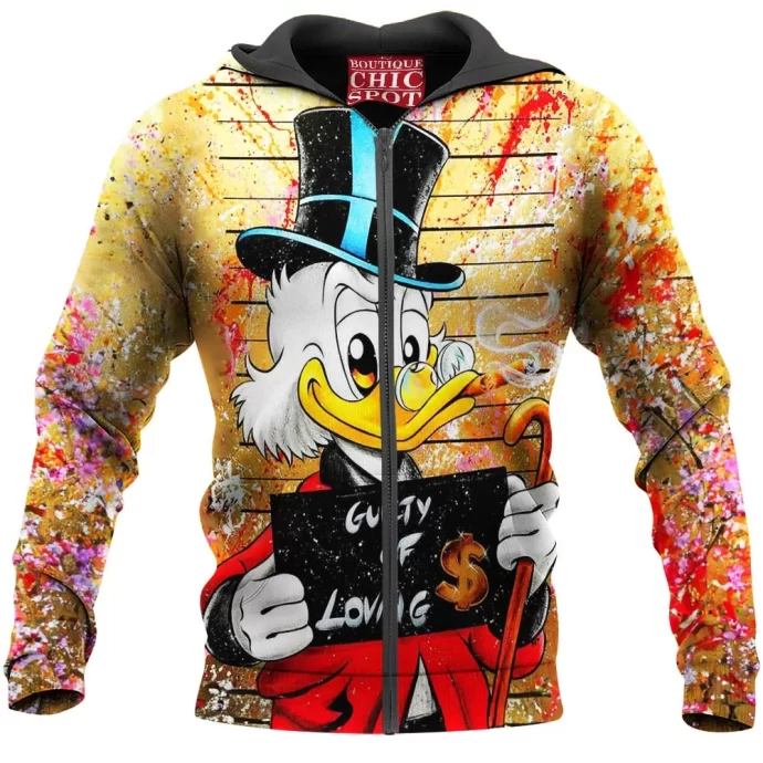 McDuck Scrooge Zip Hoodie