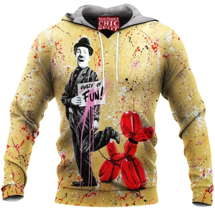 Charlie Chaplin Fleece Hoodie