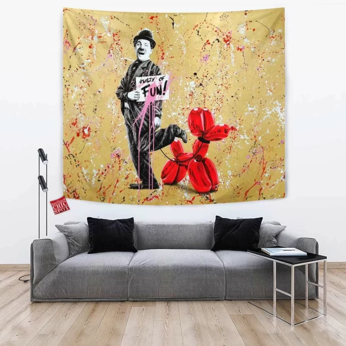 Charlie Chaplin Tapestry