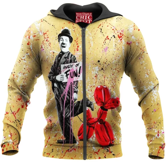 Charlie Chaplin Zip Hoodie