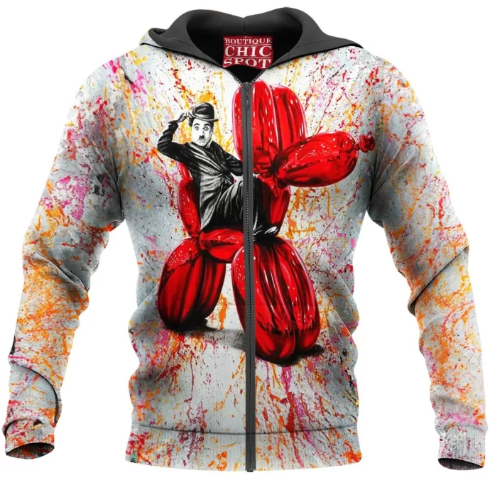 Charlie Chaplin Zip Hoodie