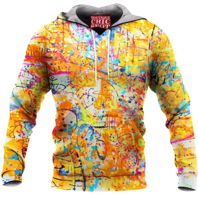 Abstract Fleece-Hoodie